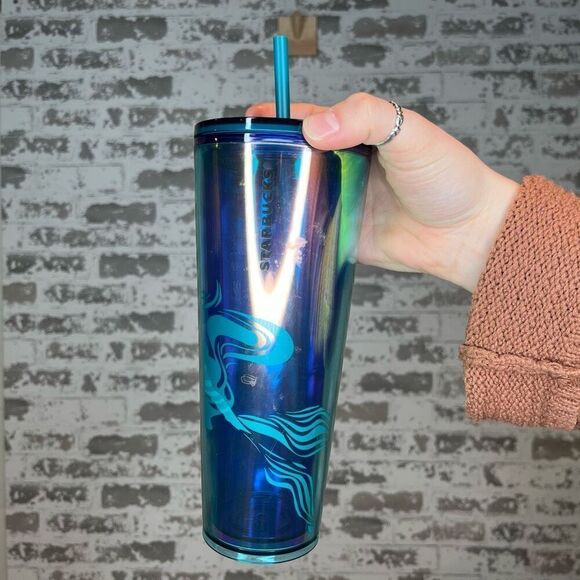 Starbucks | blue travel cup with lid and straw - Picture 8 of 8